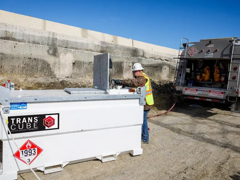 Transcube refuelling onsite vehicle