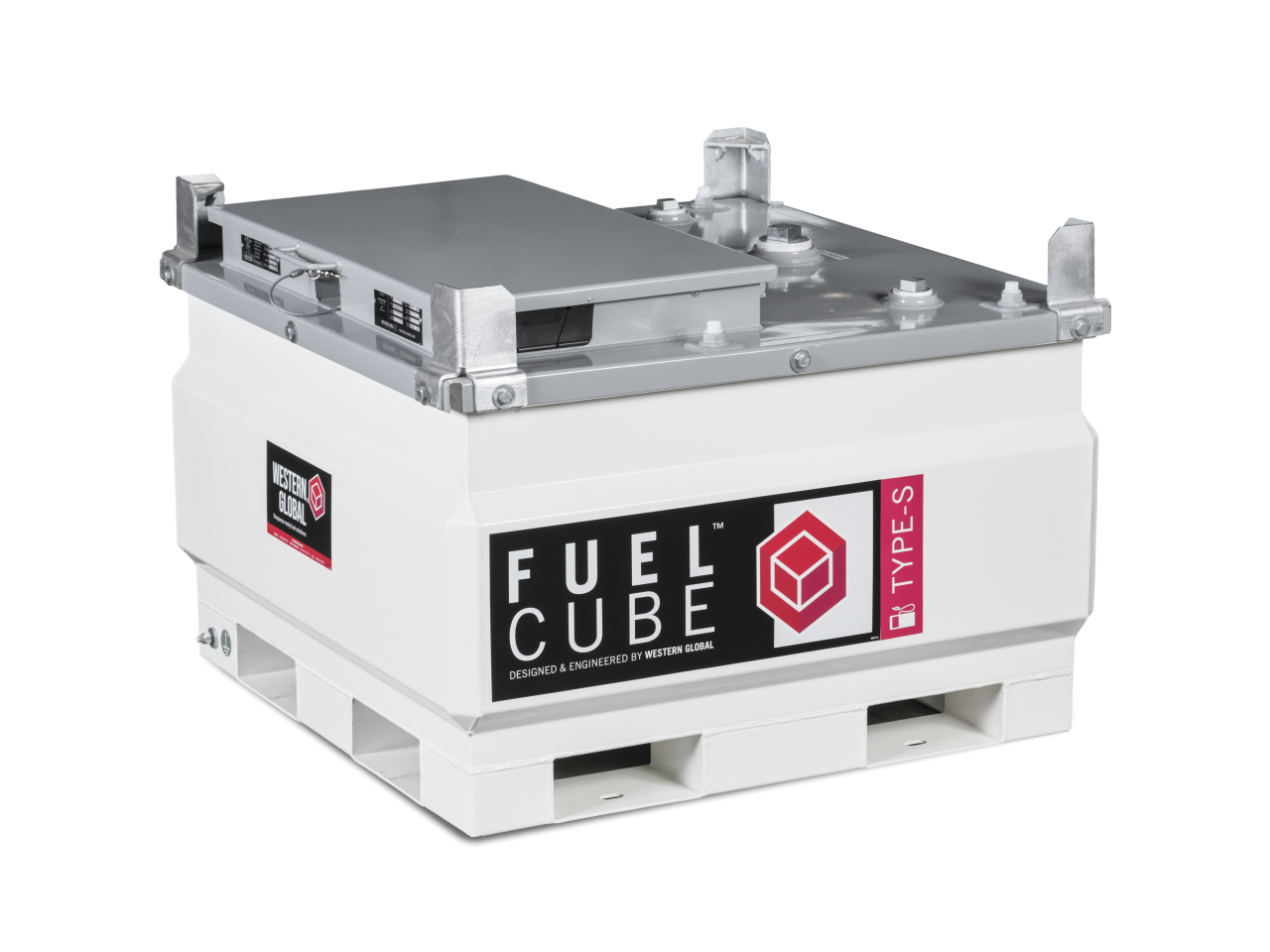 A FuelCube Type-S slip tank against a white background